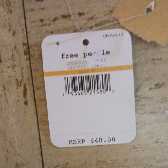 Free People Yellow Lace Trim Cami Top - Picture 2 of 6